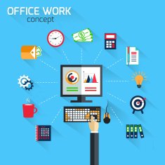 Office work concept