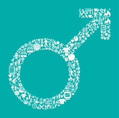 Male Sign Fitness and Diet Vector Button Pattern N2