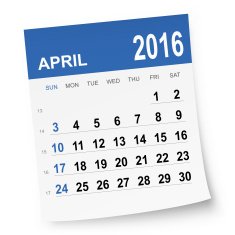 April 2016 calendar N3