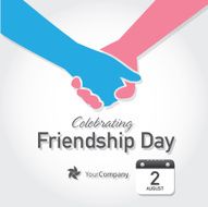 Friendship Appreciation Day Calendar design layout template
