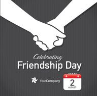 Friendship Appreciation Day Calendar design layout template N2
