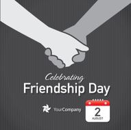 Friendship Appreciation Day Calendar design layout template N3