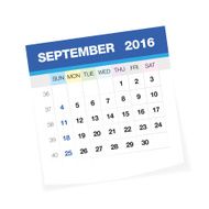 September 2016 calendar N5
