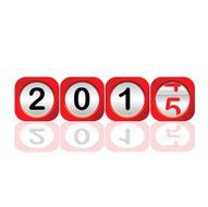 new yera counter for 2015 vector illustration