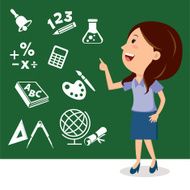 Teacher and education icons