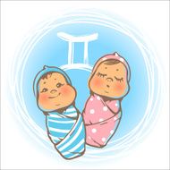 Baby zodiac Geminy