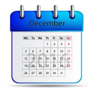 December 2016 calendar N6