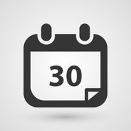 Black calendar icon