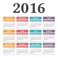 Calendar 2016 N34