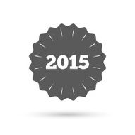 Happy new year 2015 sign icon Calendar date