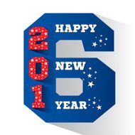 new year 2016 greeting design