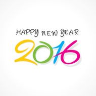 happy new year 2016 design N4