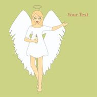 Cute Christmas Angel with Candle N2