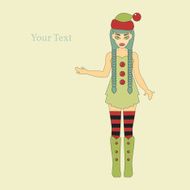 Cute Santa Helper N2