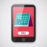 Valentine's Day February fourteen calendar flat icon with long s N3
