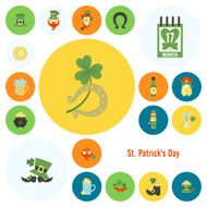 Saint Patricks Day Icon Set N14