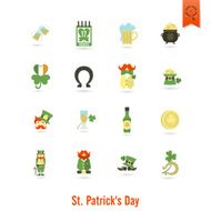 Saint Patricks Day Isolated Icon Set N14