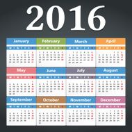 Calendar 2016 N38