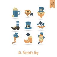 Saint Patricks Day Isolated Icon Set N20