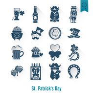 Saint Patricks Day Isolated Icon Set N24
