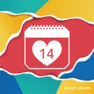 valentine's day calendar icon
