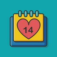 valentine's day calendar icon N2