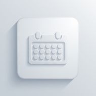 Vector modern calendar light icon N2