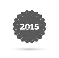 Happy new year 2015 sign icon Calendar date N2
