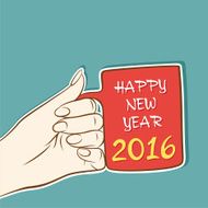 happy new year 2016 design N16