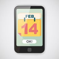 Flat Icon Illustration Shadow Vector February Valentine R N3
