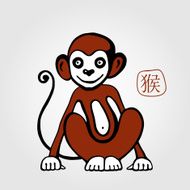 Chinese Zodiac Monkey N28