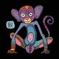 Chinese Zodiac Monkey N35