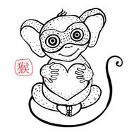 Chinese Zodiac Monkey N38