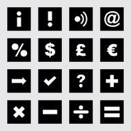 Universal web icon set for Web &amp; Mobile N52