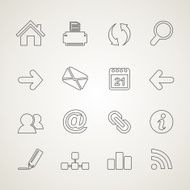 Web outline icon