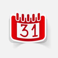 realistic design element calendar N4