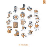 Saint Patricks Day Isolated Icon Set N38