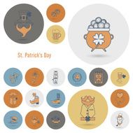 Saint Patricks Day Icon Set N60