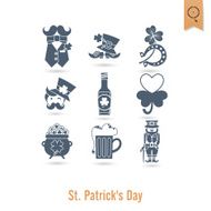 Saint Patricks Day Isolated Icon Set N39