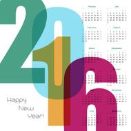 Year Calendar Vector illustration N4