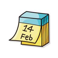 valentines calendar doodle N2