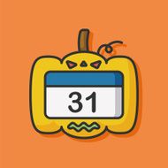 Halloween calendar icon N2