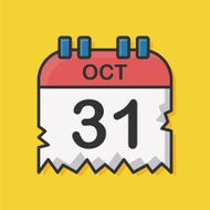 Halloween calendar icon N3