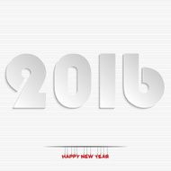New year 2016 greeting card design