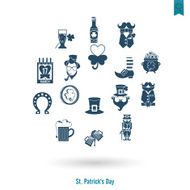 Saint Patricks Day Isolated Icon Set N42