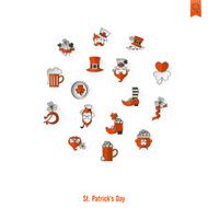 Saint Patricks Day Isolated Icon Set N45
