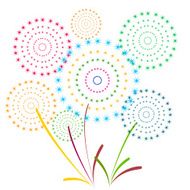 Fireworks Display for New year and all celebration vector illustration N4