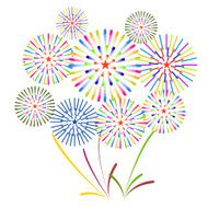 Fireworks Display for New year and all celebration vector illustration N5