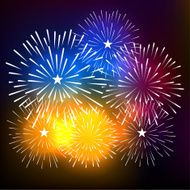 Fireworks Display for New year and all celebration vector illustration N8