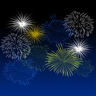 Fireworks Display for New year and all celebration vector illustration N10